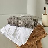 baratos Toalhas-toalhas 1 pacote de toalha de banho média, algodão fiado em anel, toalhas de secagem rápida, leves e altamente absorventes, toalhas premium para hotel, spa e banheiro