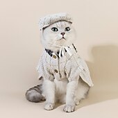 billige Frakker-Hunder Katter Frakker Jakke Mote søt stil Vinter Myk Vaskbar Bekvem utendørs Feriereise Bursdag Hundeklær for Bichon Frisé Puddel Pommeran ungt kjæledyr Sommerfugl