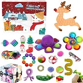 cheap Best Christmas Gifts-Christmas Advent Calendar Blind Box,Christmas Blind Box Children&#039;s Party Gift Decompression DIY Hand Tear Countdown Calendar Blind Box Christmas Toys for Christmas Gifts