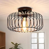 economico Lampade da soffitto-lampada da soffitto con montaggio a semi-incasso - lampade nere per corridoio, lampada da fattoria per cameretta dei bambini, camera dei bambini, camera da letto, cucina, corridoio, ingresso 110-240 V