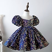 cheap Party Dresses-Girls&#039; 3D colour Dress Short Sleeve Summer Spring Wedding Party Cute Princess Kids 3-12 Years A Line Dress Tulle Dress Maxi Regular Fit