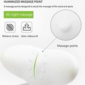お買い得  矯正装具＆サポーター-腰痛を和らげる &amp; 多目的に使える低反発枕で快適な睡眠をお楽しみください。