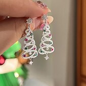 levne santa klobouk a doplňky-Paní Klausová Šperky Dámské Vánoce Nový rok Štědrý večer Vánoce Náušnice