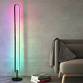 cheap LED Floor Lamp-LED Floor Lamp, RGB Corner Floor Lamp with Remote &amp; Smart APP Control, Music Sync,Modern Floor Lamp with DIY Mode, Color Changing Smart Standing Lamp for Living Room, Bedroom, Gaming Room 110-240V