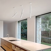 economico Lampade da soffitto-luci a sospensione a led 1 luce cucina moderna con isola led moderna mini lampada a sospensione in oro nero, comodino camera da letto piccola lampada a sospensione nera 110-240v
