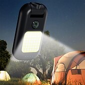 abordables Luces de acampada-Luz para acampar al aire libre con brújula, bolsa de carga en forma de C, linterna, luz para acampar, rotación de 180 grados, luz súper brillante para senderismo y pesca, 1 ud.
