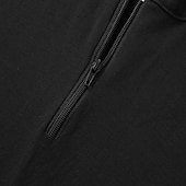 ieftine Tricou casual Henley-Bărbați Cămașă cu fermoar Tee Top Tricou cu maneca lunga Cămăși bărbătești cu petice la coate Manșon Lung Bloc Culoare Modă Designer De Bază Quarter Zip Henley Vacanță Stradă Ieșire Vară Negru
