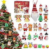 cheap Best Christmas Gifts-Christmas Advent Calendar Blind Box,Christmas Blind Box Children&#039;s Party Gift Decompression DIY Hand Tear Countdown Calendar Blind Box Christmas Toys for Christmas Gifts