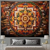 tanie Tkanina mandali-indyjska mandala wisząca gobelin wall art duży gobelin mural wystrój fotografia tło koc zasłona strona główna sypialnia dekoracja salonu