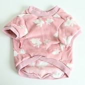 billiga Pyjamas-Hund Katt Tröja Pyjamas Mode söt stil Vinter Varm Mjuk Tvättbar Bekväm Utomhus Inomhus Ledigt / vardag Hundkläder for Bichon Frisé Pudel Pommeran valpen eller det lilla husdjuret Fjäril