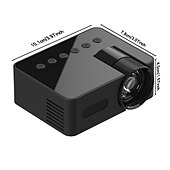 cheap Projectors-YT100 Mini Projector Wireless WIFI Display Screen Mirror with iOS and Android Smartphones Support USB Input Pocket Projector for Classic Movie Kids Animation