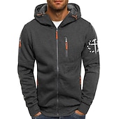 Men's Graphic Prints Stars Hoodies Long Sleeve Sweatshirts Hooded Fashion Daily Vacation Going out Spring & Fall Black White Navy Blue Clothing Apparel Designer S M L XL 2XL 3XL 9