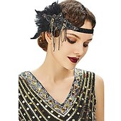 preiswerte Zubehör und mehr-Vintage 1920er 1930er Flapper-Stirnband Hochzeitsgast Weihnachten Weihnachtsgeschenke Hochzeitsempfang Stirnband Ganzjahres