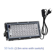 halpa Katuvalot-led uv valonheitin 395nm/365nm vedenpitävä lavalamppu musta valo- 110v/220v juhlavalo us/eu pistokkeella 1/2kpl