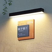 cheap Outdoor Wall Lights-Solar Outdoor Wall Lamp Garden Villa Courtyard Lighting Sign Door Headlight Waterproof Wall Porch Fence Landscape Decoration Light