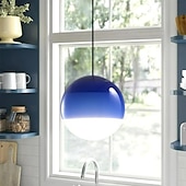 economico Luci Isola cucina-luci a sospensione a led design unico in vetro sfumato colore mini illuminazione a sospensione 15 / 25cm per luci isola cucina camera da letto 1 confezione bianco caldo 110-240v