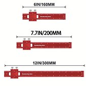 economico Attrezzi di misurazione-migliora la tua lavorazione del legno con questo righello tascabile di precisione: righello calcolatore in alluminio con misure in pollici e metriche, tracciatura di tipo T e strumento di layout