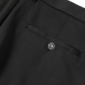 preiswerte Schlank-Herren Anzughosen Hose Hosen Hose Freizeithose Anzughose Tasche Einfarbig tragbar Draussen In voller Länge Hochzeit Heim Arbeit Modisch Strassenmode weiß grau Schwarz elastisch