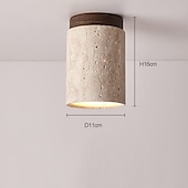 voordelige Inbouw- &amp; semi-inbouwmontage-plafondlamp steen inbouw plafondlamp voor slaapkamer woonkamer hal keuken, moderne trommellamp dichtbij plafond 110-240v