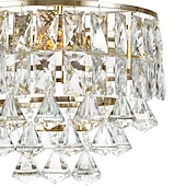 levne Křišťálové stropní světlo-3-Light 30 cm Kruhový / kulatý design Stropní světla Kov Umělecký styl Formální styl Moderní styl umělecké Moderní 110-120V 220-240V