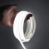 cheap Neon LED Lights-COB LED Strip 288 LEDs/m 220V EU Plug RA90 COB Outdoor Neon Sign Tape White Natural Pink Red For Kitchen Lighting
