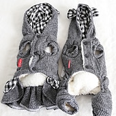 economico Vestiti-Cane Gatto Vestito Gonna Moda Carino Inverno Morbido Lavabile Confortevole All&#039;aperto Casual Quotidiano Abbigliamento per Cani for Bichon Frisé Barboncino Volpino di Pomerania Cucciolo Papillon