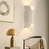 economico applique da esterno-lampada da parete a led per esterni 6w 10w 20w 30w illuminazione su / giù lampada da parete ip65 impermeabile a doppia testa curva per interni lampada da camera moderna luce bianca calda ac85-265v