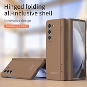 cheap Samsung Cases-Phone Case For Samsung Galaxy Z Fold 6 Z Fold 5 Z Fold 4 Back Cover with Screen Protector Full Body Protective Support Wireless Charging Solid Color PC