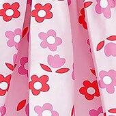 levne 3D květinové šaty-Velikonoce Girls &#039; 3D Květinový Šaty Růžová Dlouhý rukáv 3D tisk Podzim Zima Dovolená Sporty a outdoor Denní Roztomilý Na běžné nošení Krásná Děti 4-12 let Volnočasové šaty Áčkové šaty Nad kolena