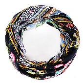 preiswerte Hüte-1 Stück Böhmen-Beanie mit weichem Blumendruck, dünner Stil, bequemer Kappenumfang 56–58 cm