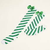 preiswerte Weihnachtsmütze &amp; Zubehör-Weihnachtsmann Elf Strümpfe / Strumpfhosen Damen Weihnachten Silvester Heiligabend Weihnachten Erwachsene Weihnachten Silvester Socken