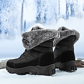 お買い得  冬と雪のブーツ-ファー裏地付きメンズ断熱冬用スノーブーツ - 寒い天候や雪の降る条件に適した防水、滑り止めアウトドアブーツ