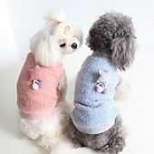 cheap Dog Apparel &amp; Accessories-Dog Cat Sweatshirt Fashion Cute Winter Soft Washable Comfortable Outdoor Casual Daily Dog Clothing for Bichon Frise Poodle Pomeranian Baby Pet Papillon