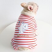 preiswerte Pyjama-Hunde Katzen Pyjamas Modisch Kuschelig Winter Weich Waschbar Komfortabel Innen Casual Hundebekleidung for Bichon Frise Pudel Spitz kleines Haustier Schmetterling