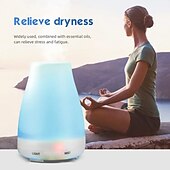 cheap Humidifiers &amp; Dehumidifiers-Portable Colorful Lights H2o Spray Cool Mist Humidifier Double Wet Aroma Essential Oil Diffuser Usb Rechargable Minicar Home Air Humidifier
