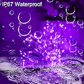 cheap Solar String Lights-1pcs 50/100/300leds Halloween Solar Lights, Outdoor Fairy Garland String Lights, Waterproof Garden Festoon Lamp, Halloween Yard Patio Party Decoration