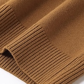 economico maglione pullover da uomo-Per uomo Maglione di Natale Maglioni di Natale Dolcevita Maglione per le feste Maglione A Coste Maglia Top Regolari Lavorato a maglia Base Semplice Dolcevita Tenere al Caldo Moderno Contemporaneo
