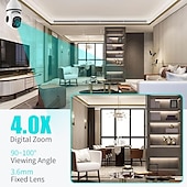 cheap Indoor IP Network Cameras-5G WIFI Surveillance 360 Rotate Auto Tracking Panoramic Camera Wireless E27 PTZ Camera CCTV IR Night Vision Motion Detection Two-Way Audio