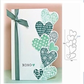 preiswerte Wandschablonen-Kreieren Sie wunderschöne Bastelarbeiten mit Metall-Stanzformen für Grußkarten mit Liebesmotiv, perfekt zum Basteln von Karten, Scrapbooking und Stempeln &amp; mehr!