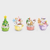 cheap Building Toys-Festival Series Crystal Festival Tree Building Blocks Toy Crystal Festival Tree Music Box Creative Puzzle Assembly Toys Festival Gift Halloween/Thanksgiving Day/Festival gift