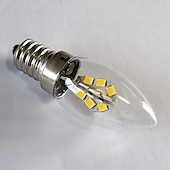 cheap LED Candle Lights-2 W LED Candle Lights 260 lm E14 C35 24 LED Beads SMD 2835 Warm White White 85-265 V