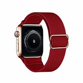 abordables correas de reloj de manzana-Compatible con Apple Watch Correa 38mm 40mm 41mm 42mm 44mm 45mm 49mm Trenzado Elástico Ajustable Tejido correa de repuesto para iwatch Ultra 2 Series 9 8 7 SE 6 5 4 3 2 1