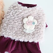 economico Vestiti-Cane Gatto Vestito Moda Carino Inverno Morbido Lavabile Confortevole All&#039;aperto Casual Quotidiano Abbigliamento per Cani for Bichon Frisé Barboncino Volpino di Pomerania Cucciolo Papillon