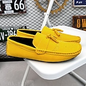 cheap Men&#039;s Slip-ons &amp; Loafers-Men&#039;s Green Suede Loafers – Casual Slip-On Moccasins with Non-Slip Sole for Driving &amp; Everyday Wear