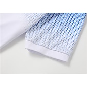 halpa Miesten geometrinen poolo-Miesten Sport Polo Golfpaita Kausaliteetti Pyhäpäivä Kauluskäänne Lyhythihainen Muoti Perus Kaltevuus nappi Kesä Normaali Viini Musta Valkoinen Laivaston sininen Oranssi Harmaa Sport Polo
