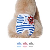 ieftine Îmbrăcăminte și accesorii pentru câini-Câini Pisici Pantaloni menstruali fiziologici pentru câini Drăguţ Casual Iarnă Respirabil Απαλό Lavabil Comfortabil În aer liber Casul / Zilnic Îmbrăcăminte pentru câini for Bichon Frise Pomeran un