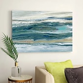 economico Quadri astratti-pittura a olio 100% fatto a mano dipinto a mano arte della parete su tela pietra verde moderna astratta decorazione della casa arredamento arrotolato tela senza cornice non allungata