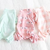 billiga Pyjamas-Hund Katt Pyjamas Mode söt stil Vinter Mjuk Tvättbar Bekväm Inomhus Ledigt / vardag Hundkläder for Bichon Frisé Pudel Pommeran valpen eller det lilla husdjuret Fjäril