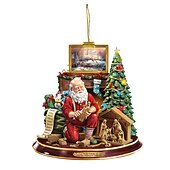 voordelige Kerstboomversieringen-kerstboomversiering, kerstman 2d acryl hangende ambachten autohanger kerstcadeau woondecoratie