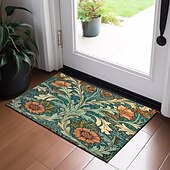 cheap Doormats-Floral Doormat Floor Mats Washable Rugs Kitchen Mat Non-Slip Oil Proof Rug Indoor Outdoor Mat Inspired by William Morris Bedroom Decor Bathroom Mat Entrance Rug